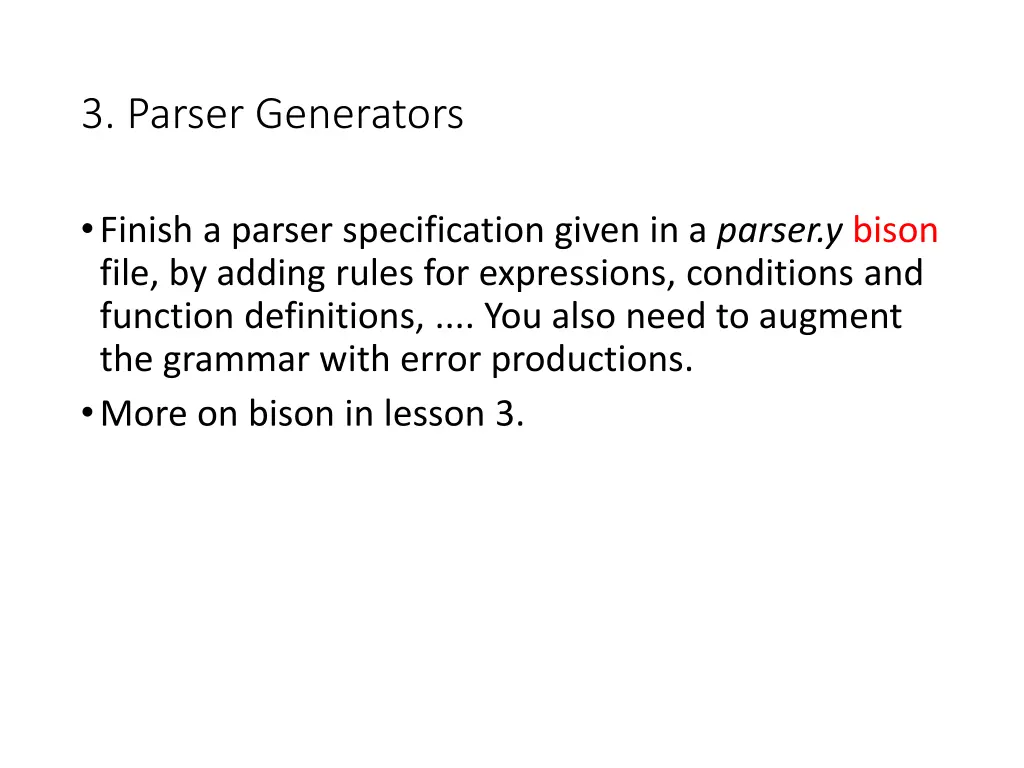 3 parser generators