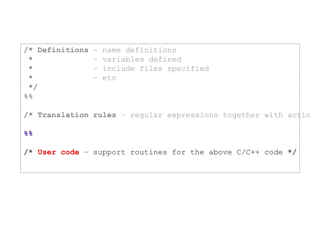 definitions name definitions variables defined