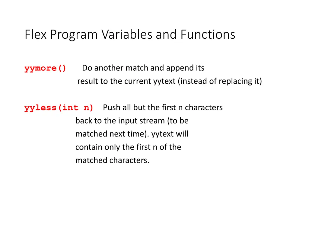 flex program variables and functions