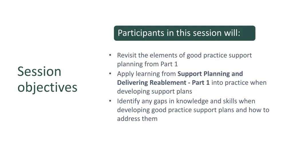participants in this session will