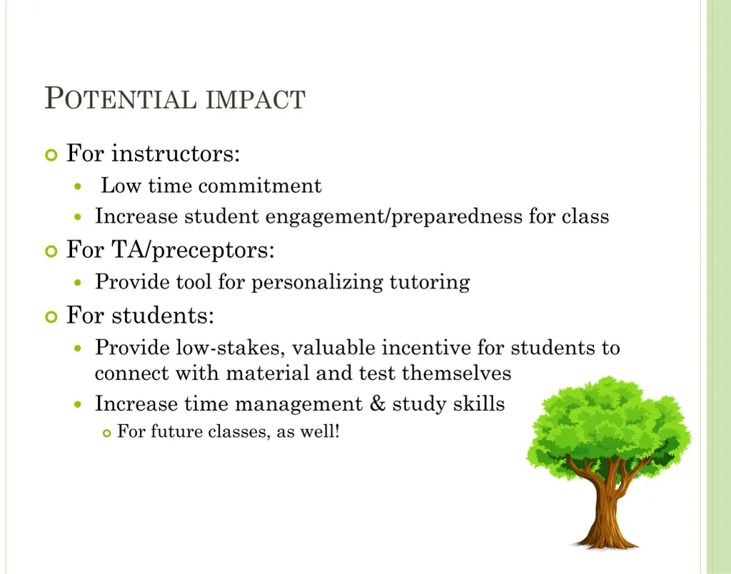 p otential impact