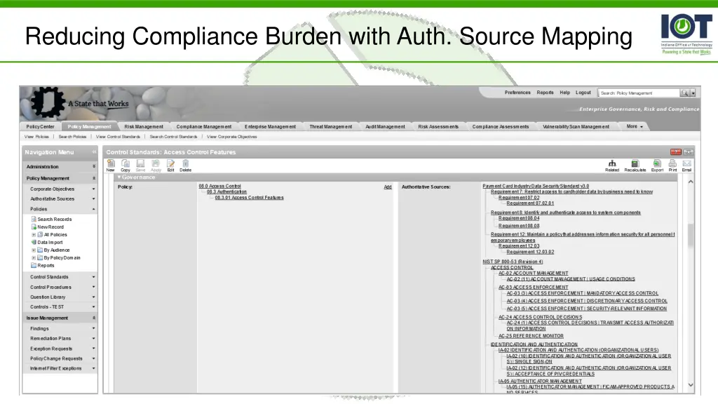 reducing compliance burden with auth source