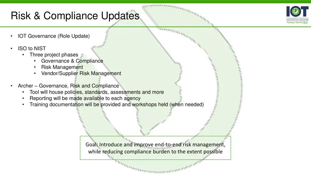 risk compliance updates