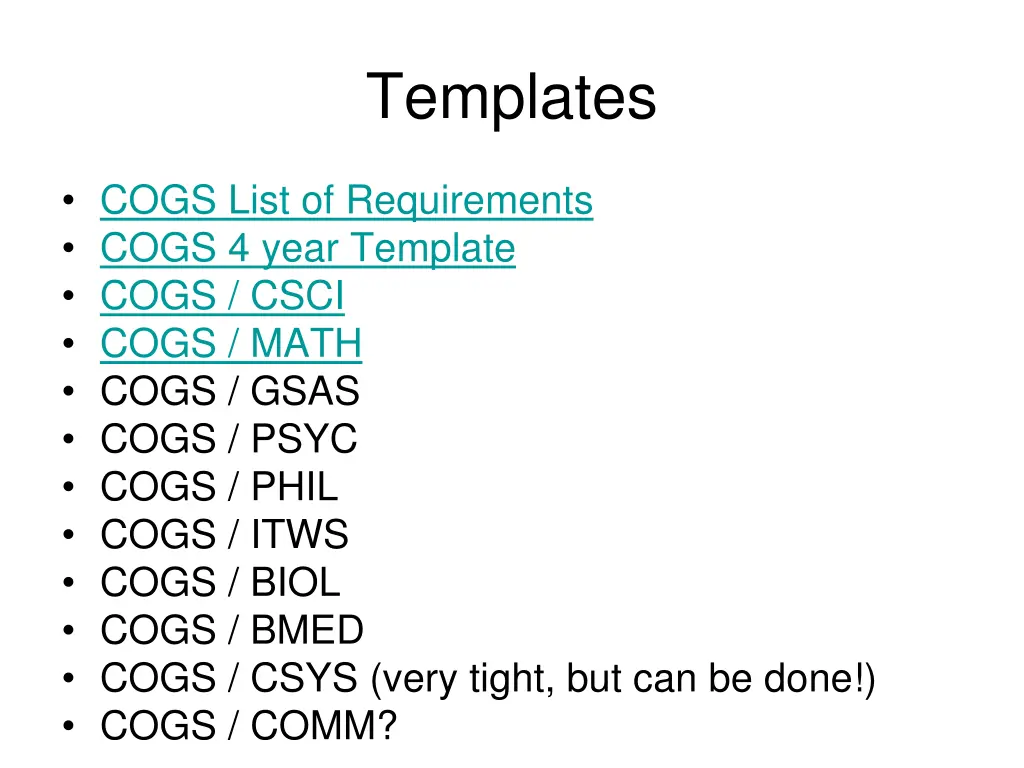 templates