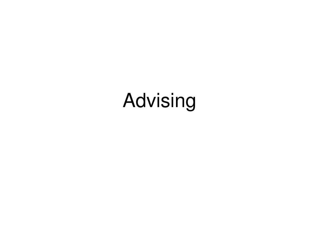 advising