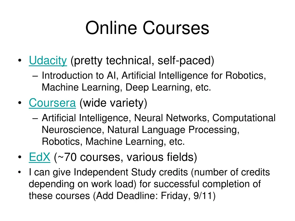 online courses
