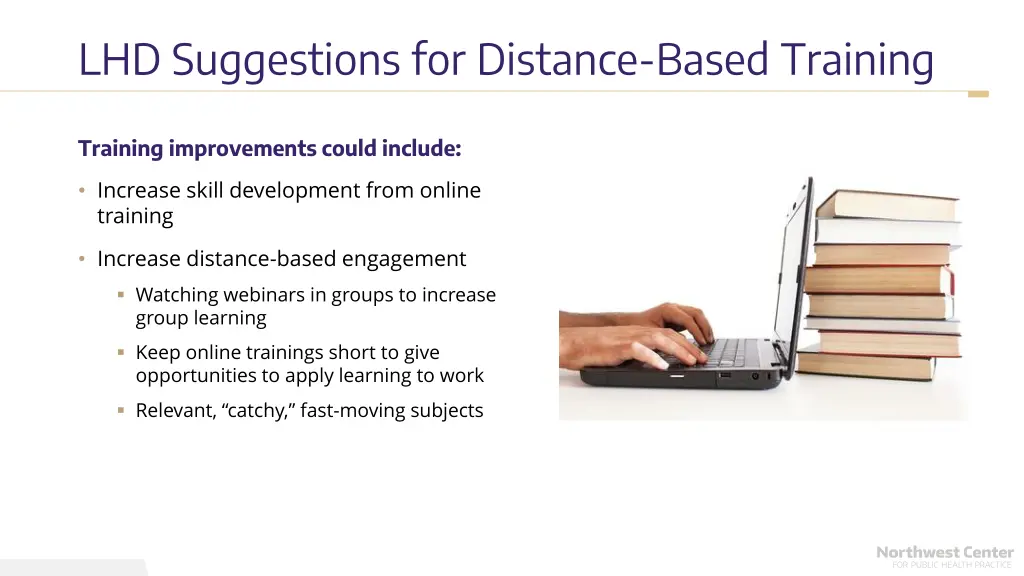 lhd suggestions for distance based training