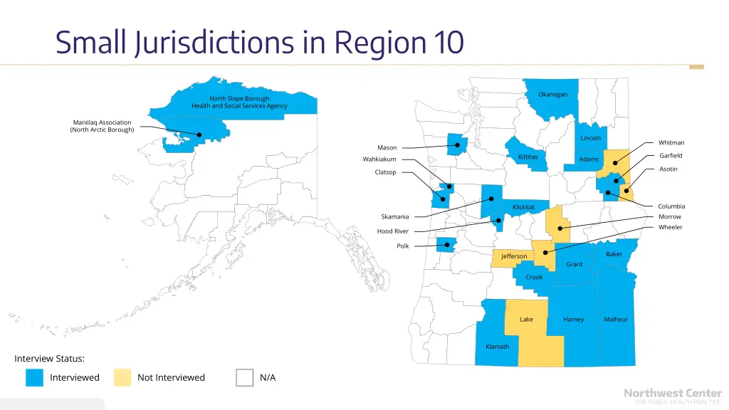 small jurisdictions in region 10