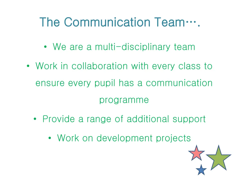 the communication team the communication team