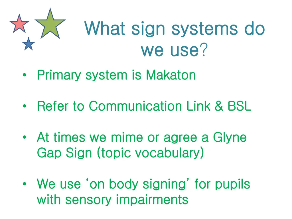 what sign systems do what sign systems