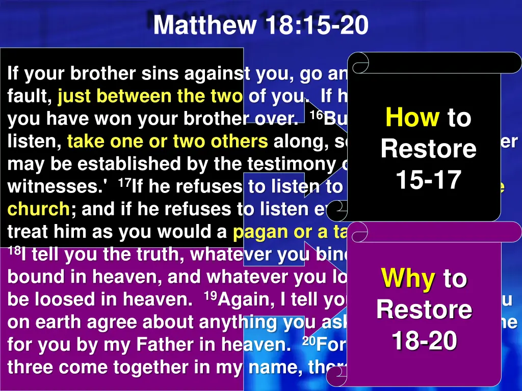 matthew 18 15 20