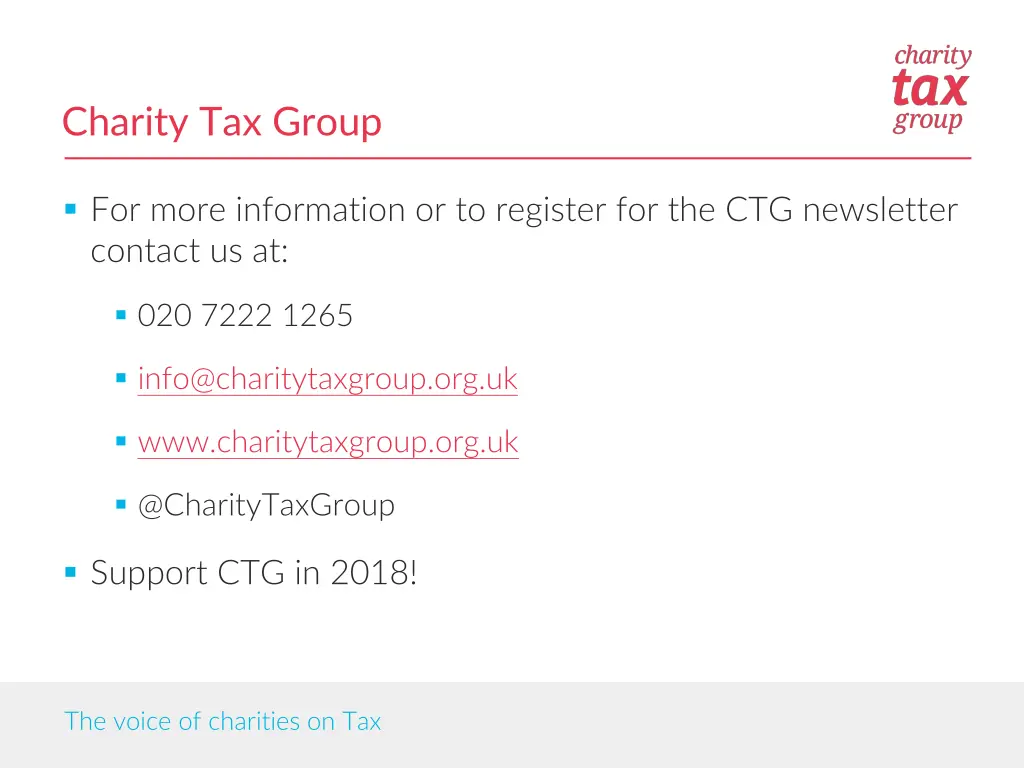 charity tax group 1
