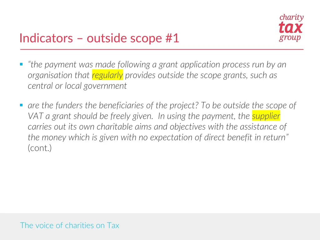 indicators outside scope 1
