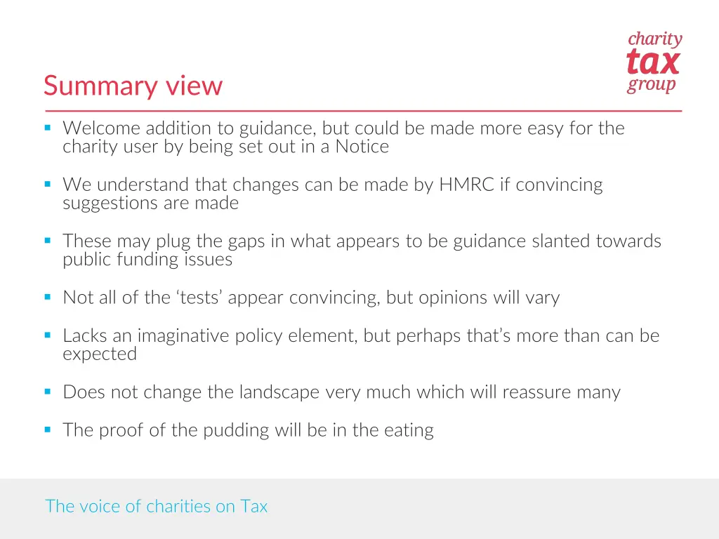 summary view