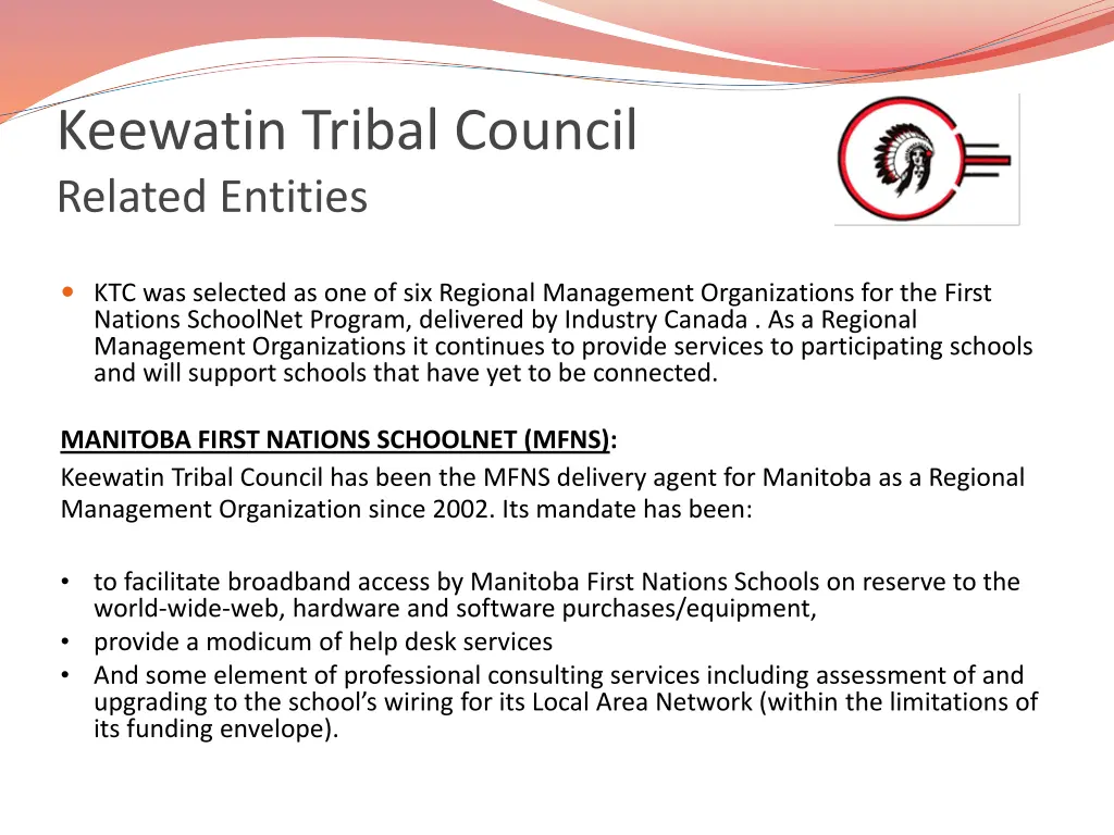 keewatin tribal council related entities