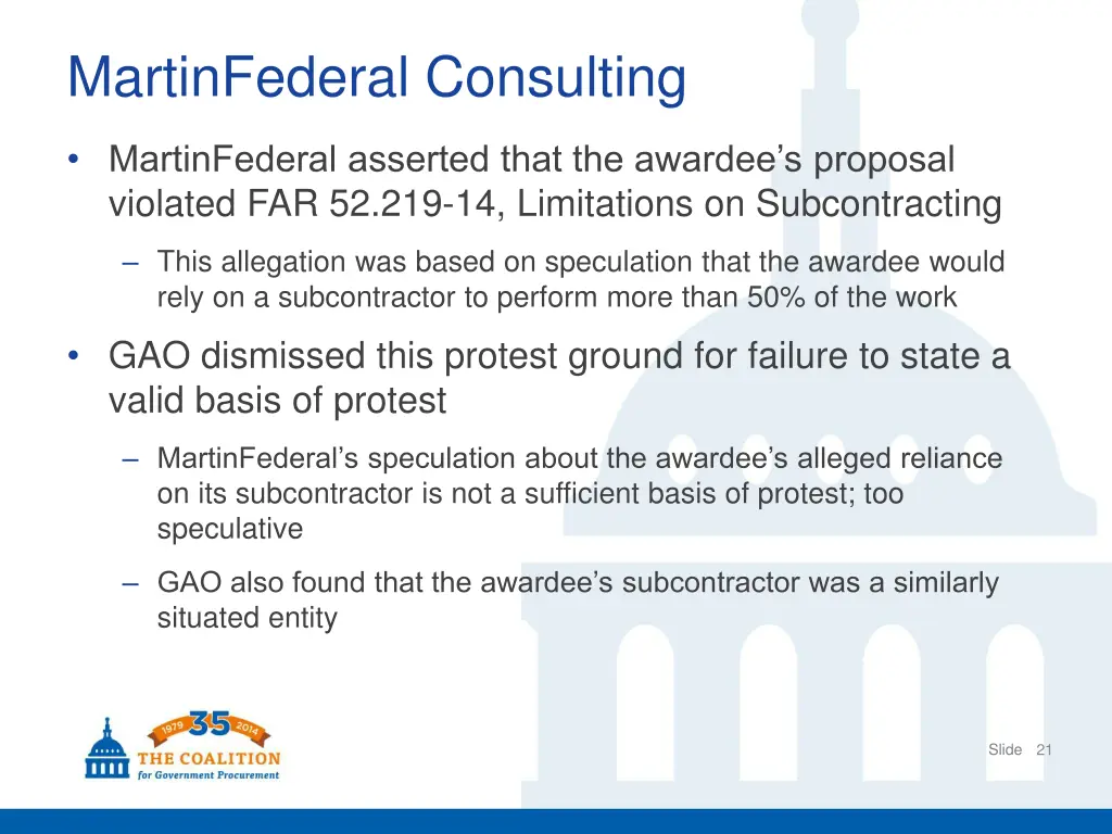 martinfederal consulting