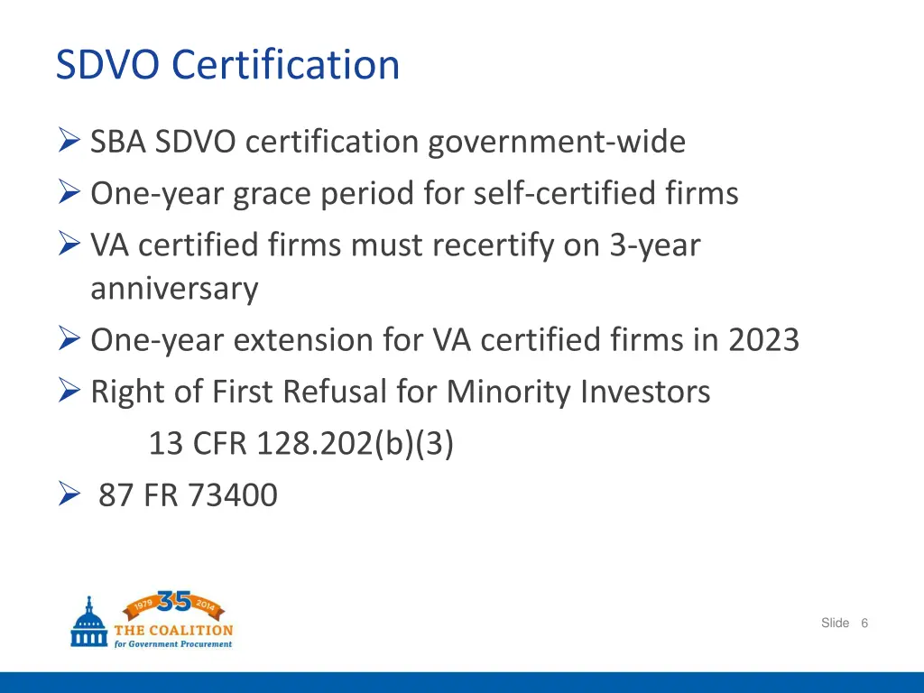 sdvo certification