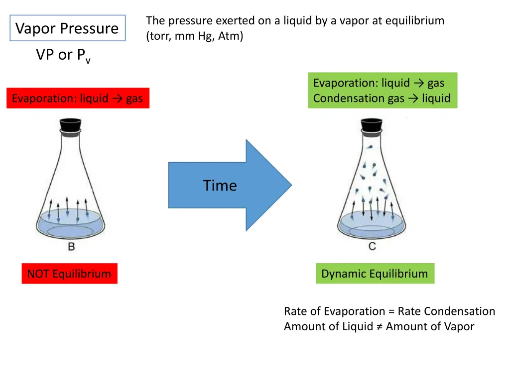 the pressure exerted on a liquid by a vapor