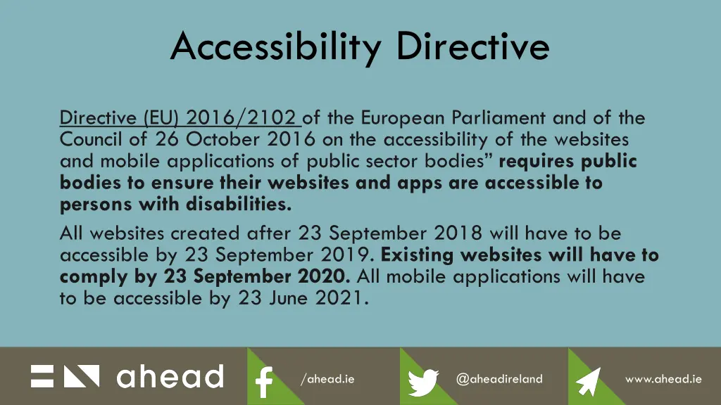 accessibility directive