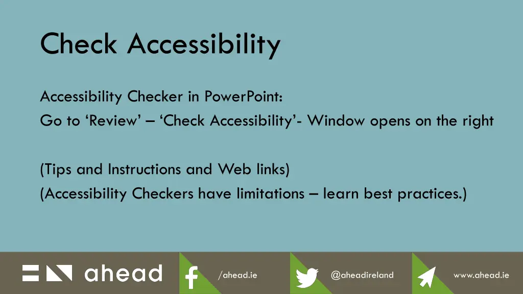check accessibility