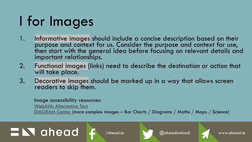 i for images
