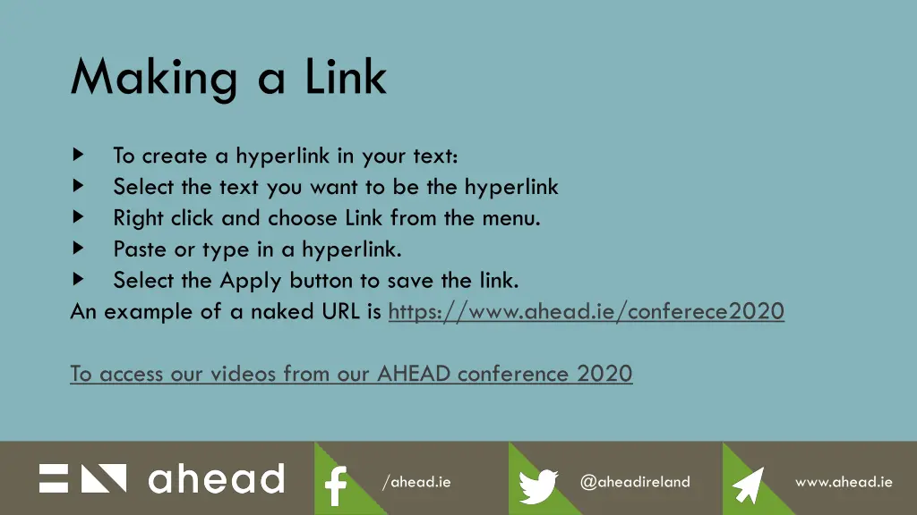making a link