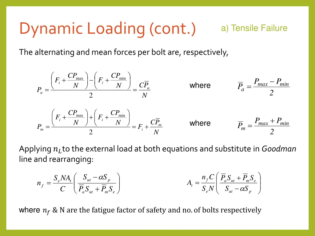 dynamic loading cont