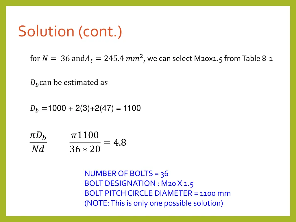 solution cont