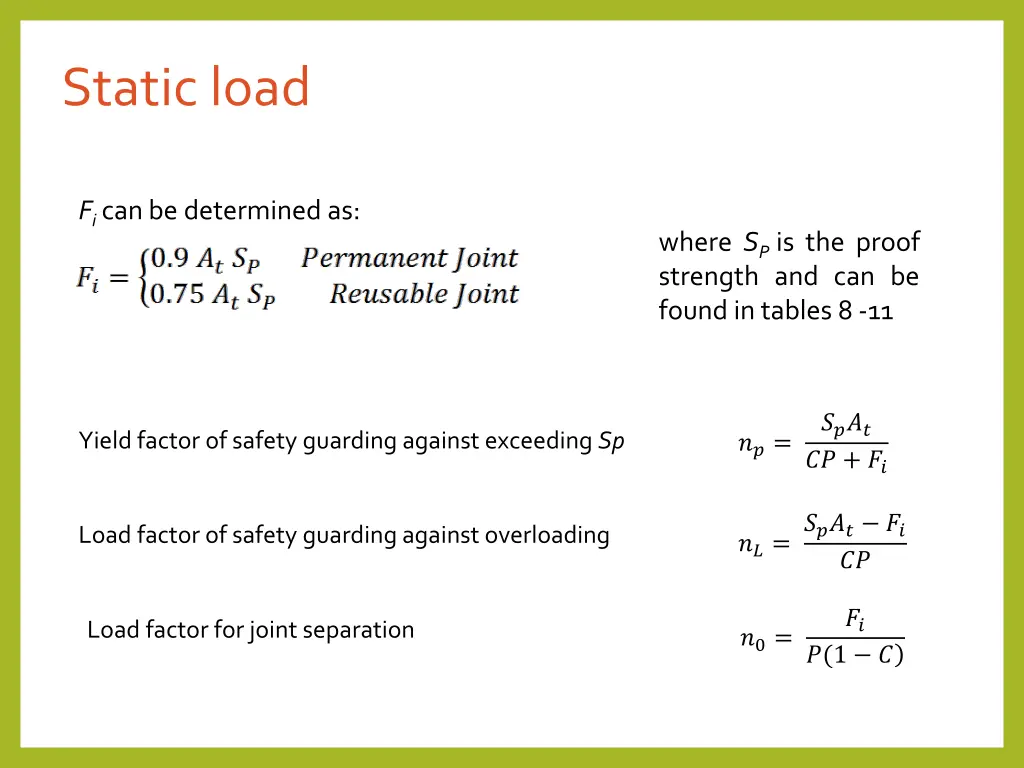 static load