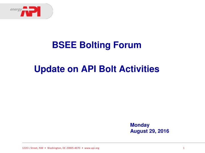 bsee bolting forum