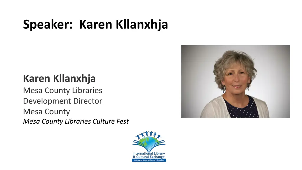 speaker karen kllanxhja