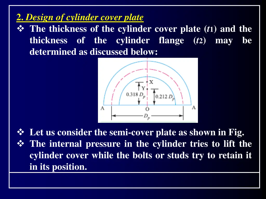 2 design of cylinder cover plate the thickness