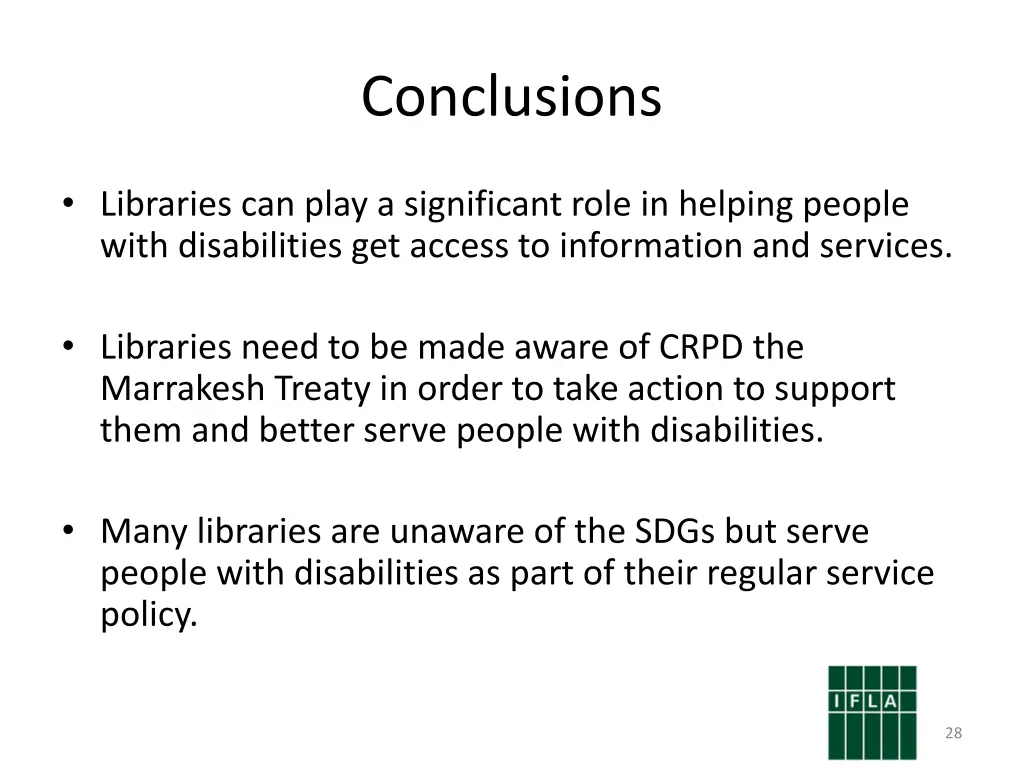 conclusions