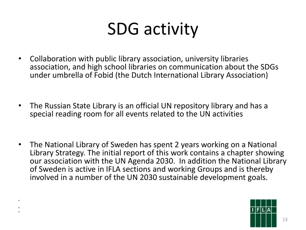sdg activity