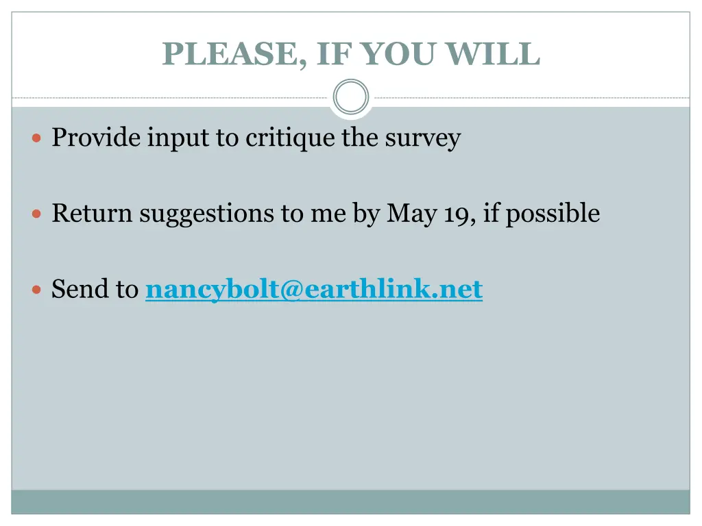 please if you will