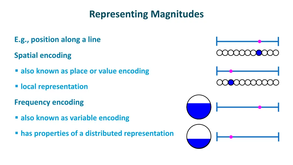 representing magnitudes