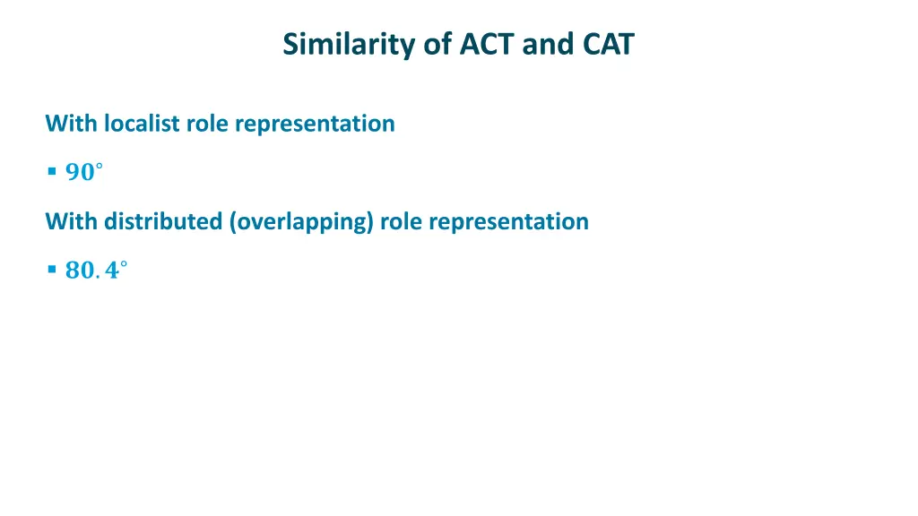 similarity of act and cat