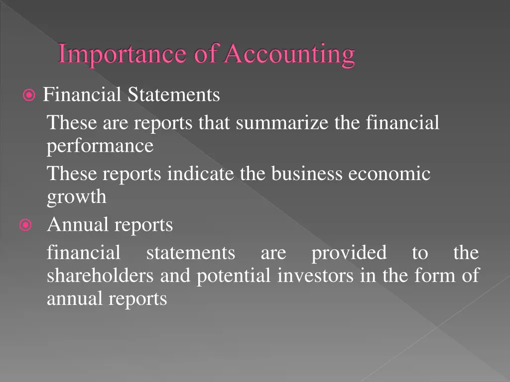 importance of accounting