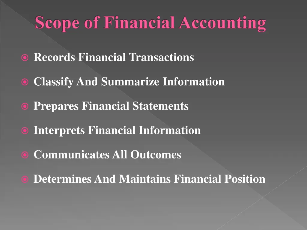 scope of financial accounting