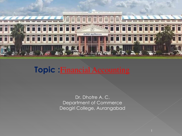 topic financial accounting