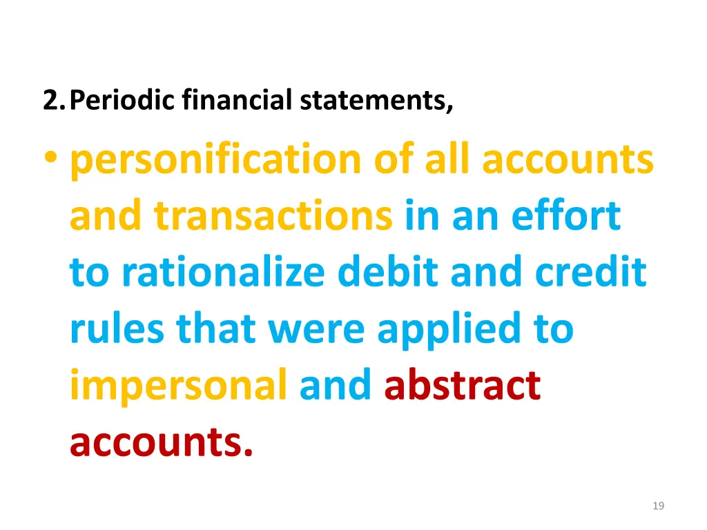 2 periodic financial statements personification