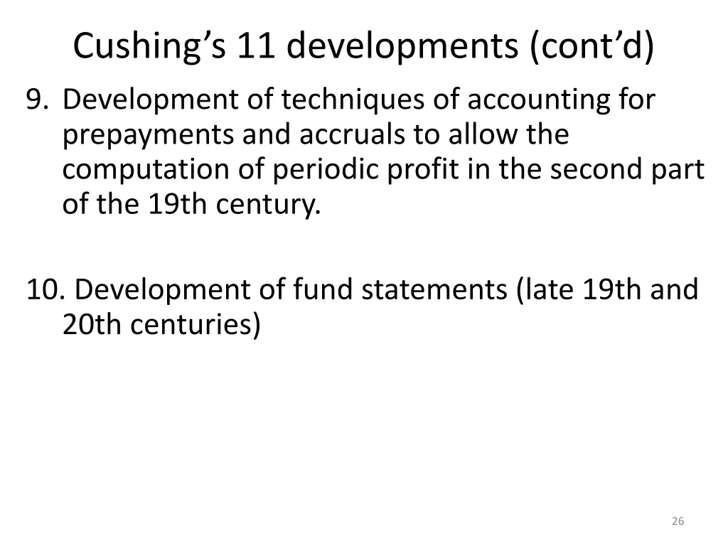 cushing s 11 developments cont d 1