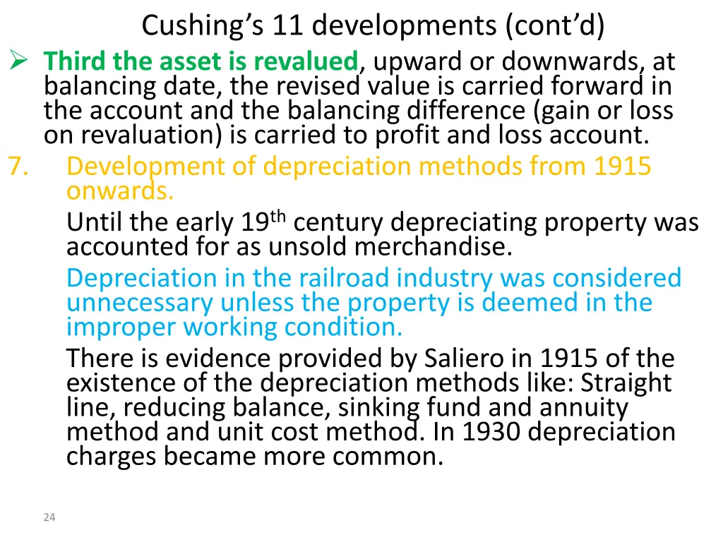cushing s 11 developments cont d third the asset