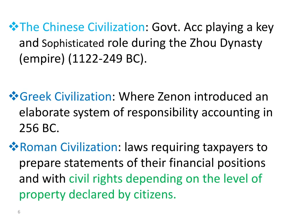 the chinese civilization govt acc playing