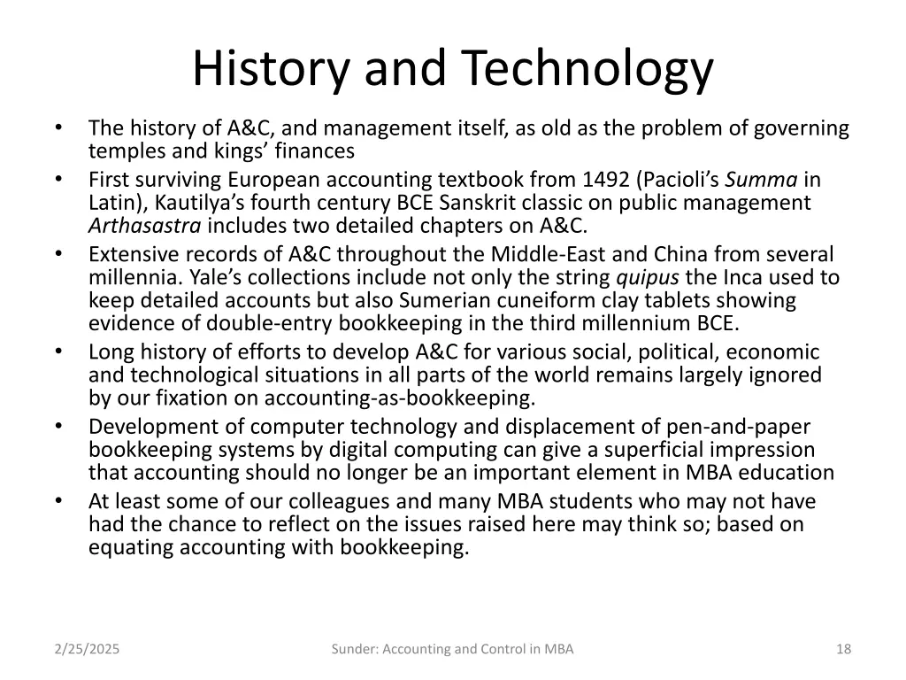 history and technology