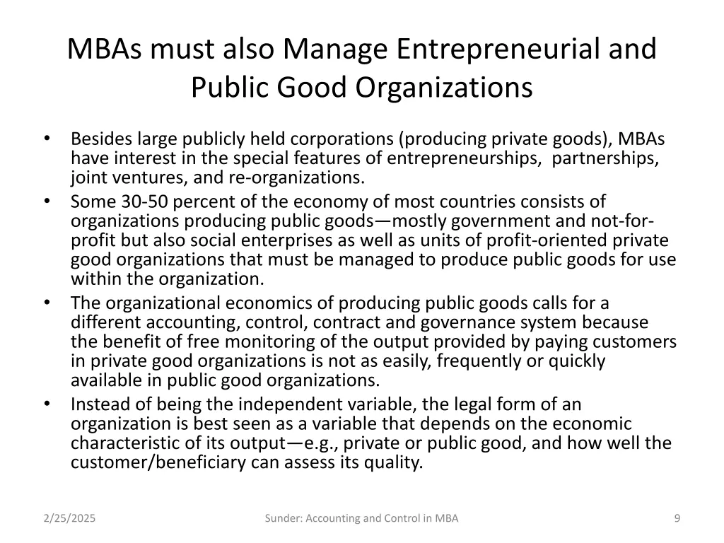 mbas must also manage entrepreneurial and public