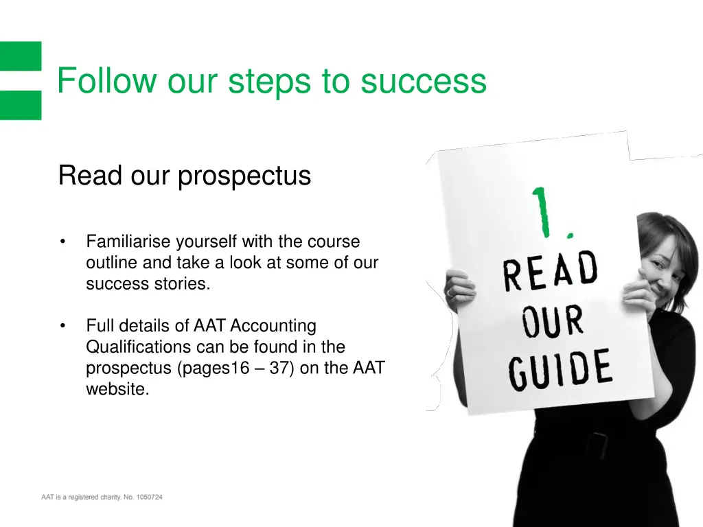 follow our steps to success
