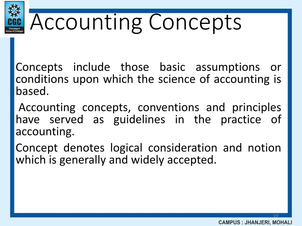 accounting concepts