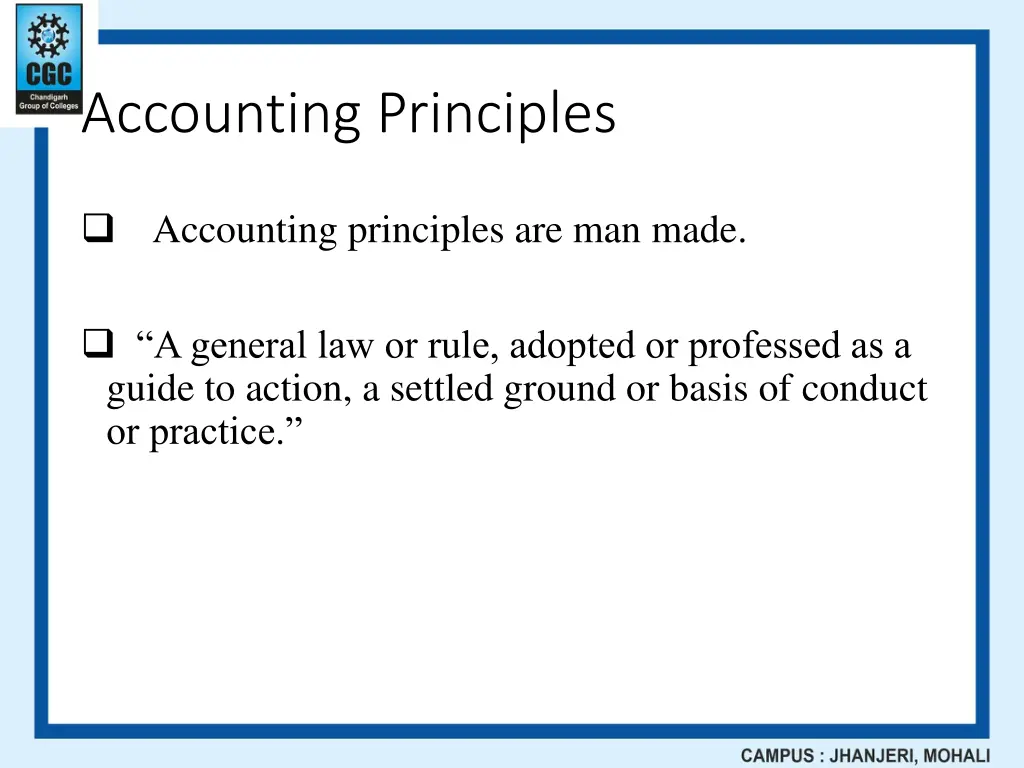 accounting principles