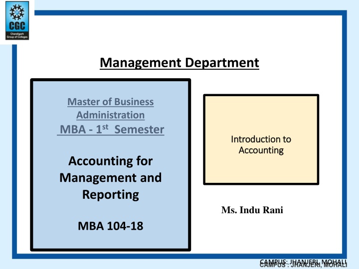 management department